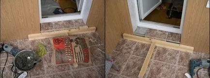Как се прави на прага на балкона на балкона вратата на плочката, пластмаса ламинат, снимки
