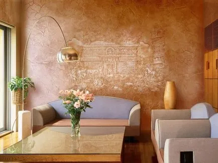 Как да си направим венецианска мазилка с ръцете си - най-вече прилагането на фото и видео