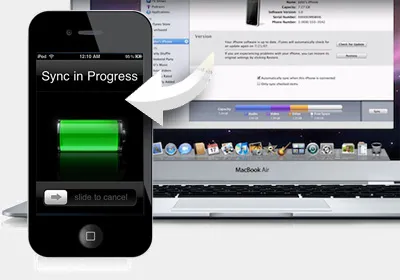 Как да се синхронизира iphone с компютърна програма за ябълка iphone