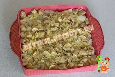 Картофи с гъби, сирене и домати, печени в пещ - рецепта със снимки, рецепти за деца, съдове (печени) Картофи с гъби, сирене и домати, печени в пещ - рецепта със снимки, рецепти за деца, кухня
