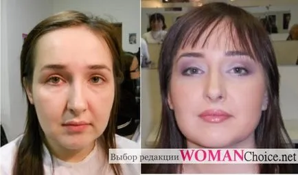 Корекция на лицето грим - очите, устните и носа