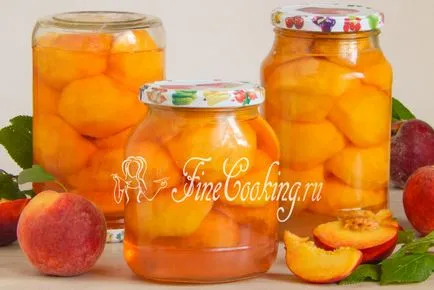 Консервирани праскови за зимата - рецепта със снимка (консерви) Консервирани праскови за зимата - рецептата със снимка