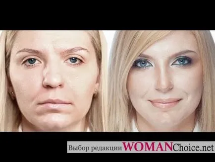 Корекция на лицето грим - очите, устните и носа