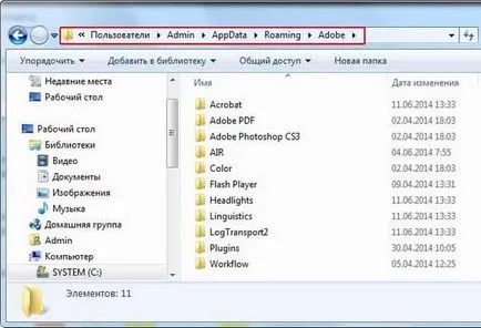 Hogyan kell megnyitni egy mappát AppData