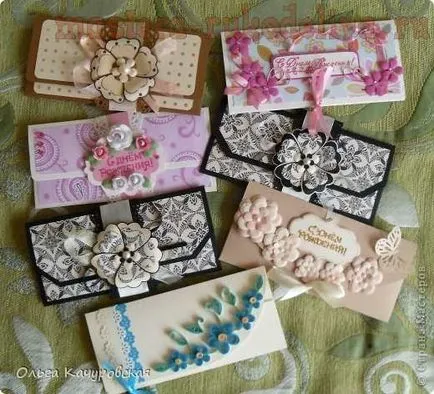 Майсторски клас на Scrapbooking пликове без шаблони (модели) Майсторски клас на Scrapbooking шаблони без пликове