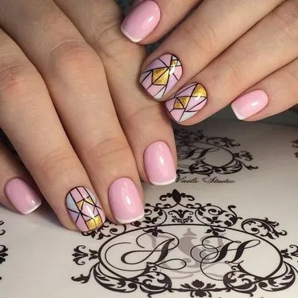 Fashion Nails шарени 2017-2018 - снимка идеи, красив маникюр с модел на къси и дълги