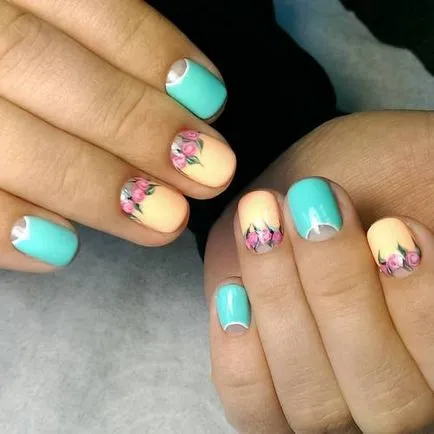 Fashion Nails шарени 2017-2018 - снимка идеи, красив маникюр с модел на къси и дълги