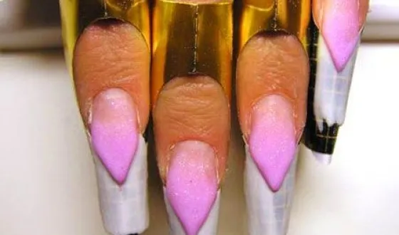 Nail слой чрез гел и акрил