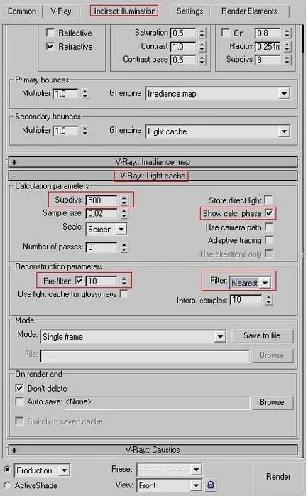 Създаване на V-Ray рендиране