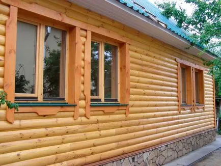 Обшивам къща дървено укрепление Фото как да ножницата свои ръце
