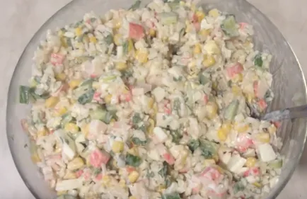 Много вкусно салата с раци пръчици топ 6 рецепти със снимки от А до Я