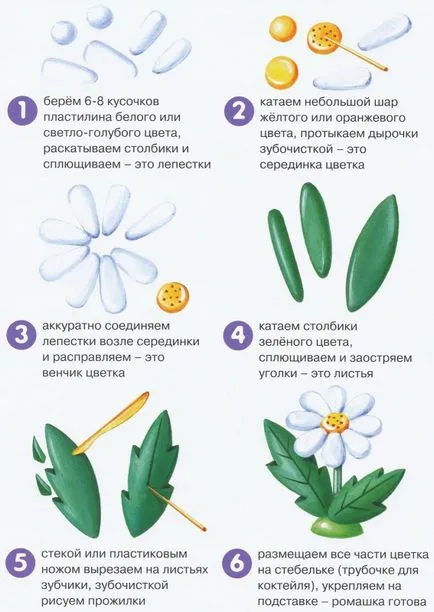 Hogyan készítsünk egy virágot ki gyurmából