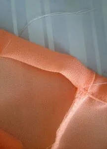 Рокля от шифон с ръцете си