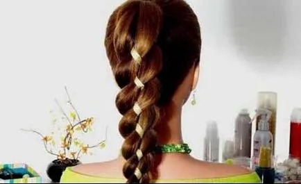 Weave плитки с панделки (30 снимки)
