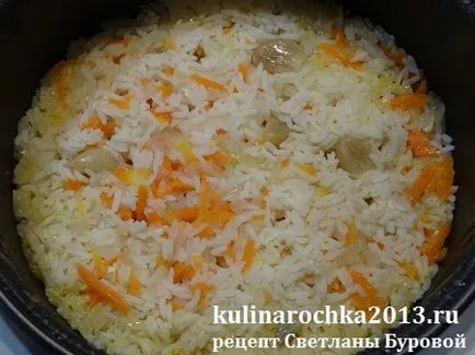 Пилаф с пиле в multivarka