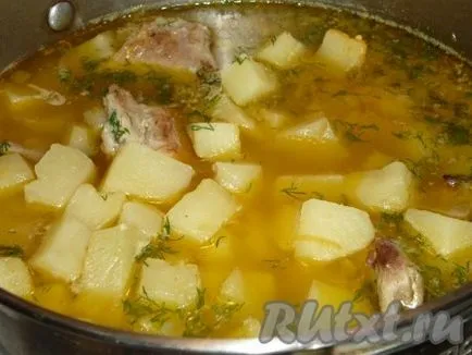 заек рецепта яхния с картофи - рецепта със снимки