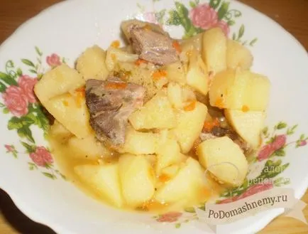 Рецепта картофена яхния с говежди черен дроб
