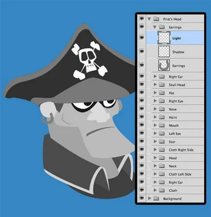 Начертайте пират в Photoshop