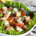 Салата с домати, сирене и чесън рецепти чери fetaksoy, фета