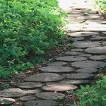 Градински пътеки от дърво (35 снимки), дъски, камък, бетон и пластмаса настилка с ръцете си това, което