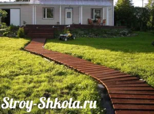 Градински пътеки от дърво с ръцете си снимки и видеоклипове! (Wood) Градински пътеки от дърво с ръцете си снимки и видеоклипове!
