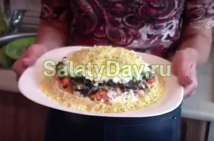 Пилешки салата с гъби - вкусни и подходящи за всяка диета рецепта със снимки и видео