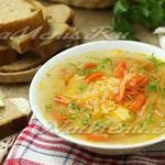 Зеле супа с прясно зеле, домати и чушки, рецепти