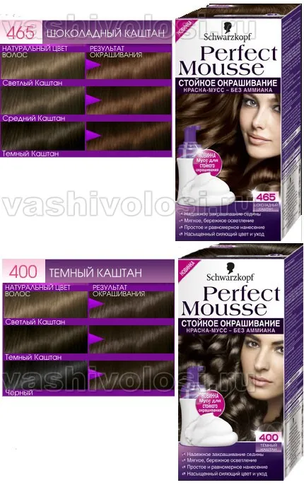 Mousse Schwarzkopf Palette, боя косата си