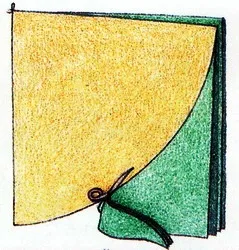 Покривка за маса със собствените си ръце - рязане и шиене