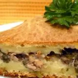 Layer торта с картофи и гъби - рецепта със снимки