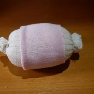 снежен човек чорап