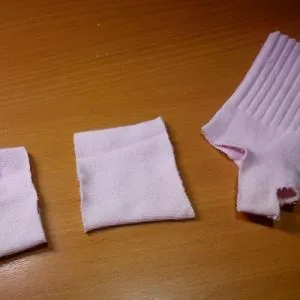 снежен човек чорап