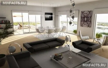 Hi-тек в интериора на апартамента (снимка)
