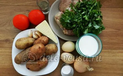 Свинско със зеленчуци в рецептата на фурна със стъпка по стъпка снимки