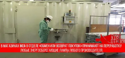 Изхвърляне на лампи, съдържащи живак, какво да направите, ако се прекъсне