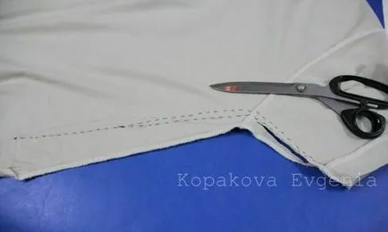 Зашива мъжка тениска с ръцете си