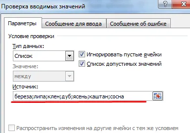 Списъкът с падащо в Excel с помощта на инструментите или макроси