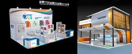Създаване на изложбени щандове, видове приложения
