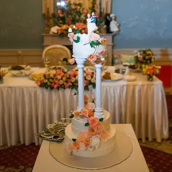 Поръчка едностепенна сватбени торти доставка Москва