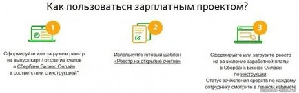 Заплата проект Сбербанк (регистриране на потребителя)