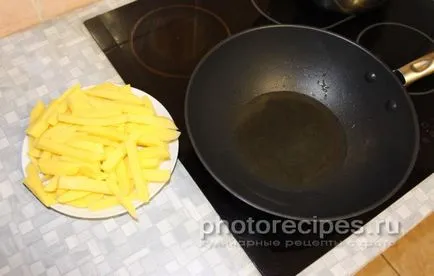 Пържени картофи с гъби - снимки рецепти