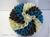 Kanzashi далии майсторски клас