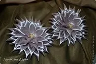 Kanzashi далии майсторски клас