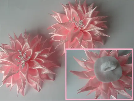 Kanzashi далии майсторски клас