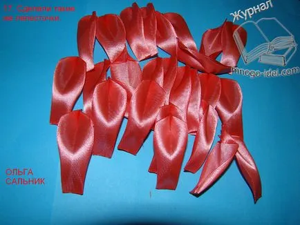 Kanzashi далии майсторски клас