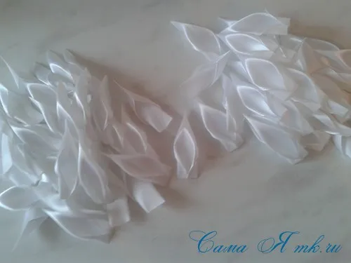 Kanzashi далии майсторски клас