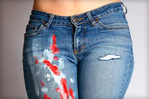 Как да търкат боята с дънки
