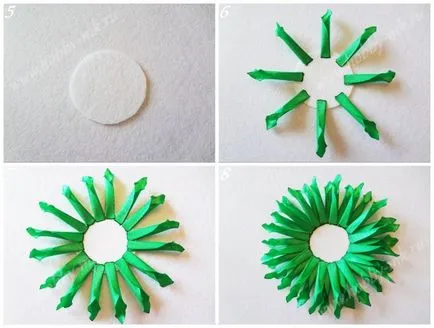Kanzashi далии майсторски клас
