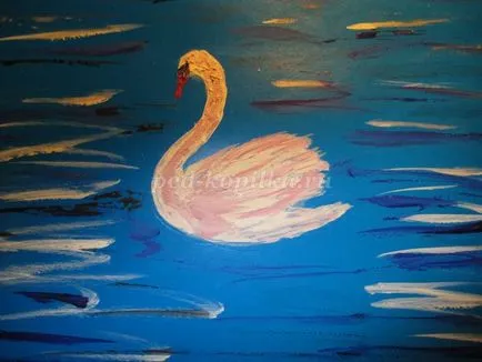 Hogyan rajzoljunk egy Swan szakaszaiban