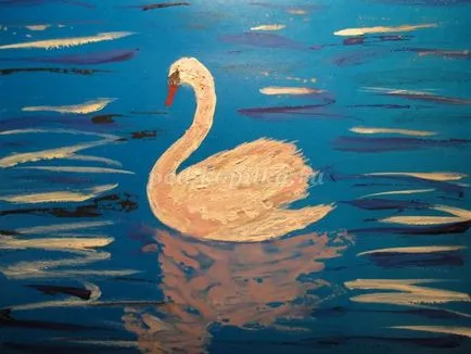 Hogyan rajzoljunk egy Swan szakaszaiban